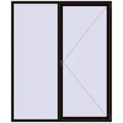 REHAU Brillant-Design 2000x2400 мм BLACK_BROWN з двох сторін