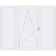 REHAU Euro 70 1800x1450 мм Білий (RAL 9016) з двох сторін REHAU Euro 70 1800x1450 мм Білий (RAL 9016) з двох сторін