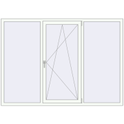 REHAU Euro 70 2100x1500 мм Білий (RAL 9016) з двох сторін