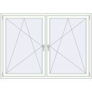 REHAU Brillant-Design 1830x1300 мм Білий (RAL 9016) з двох сторін REHAU Brillant-Design 1830x1300 мм Білий (RAL 9016) з двох сторін