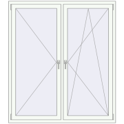 REHAU Euro 70 1500x1700 мм Білий (RAL 9016) з двох сторін